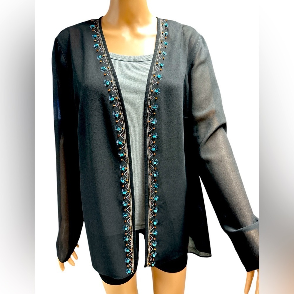 Virgo - Vintage - EC - Beautiful Black Cardigan